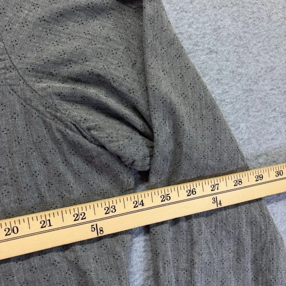 Banana Republic Shirt Mens XL Gray Button Down‎ Soft Wash Slim Fit Preppy